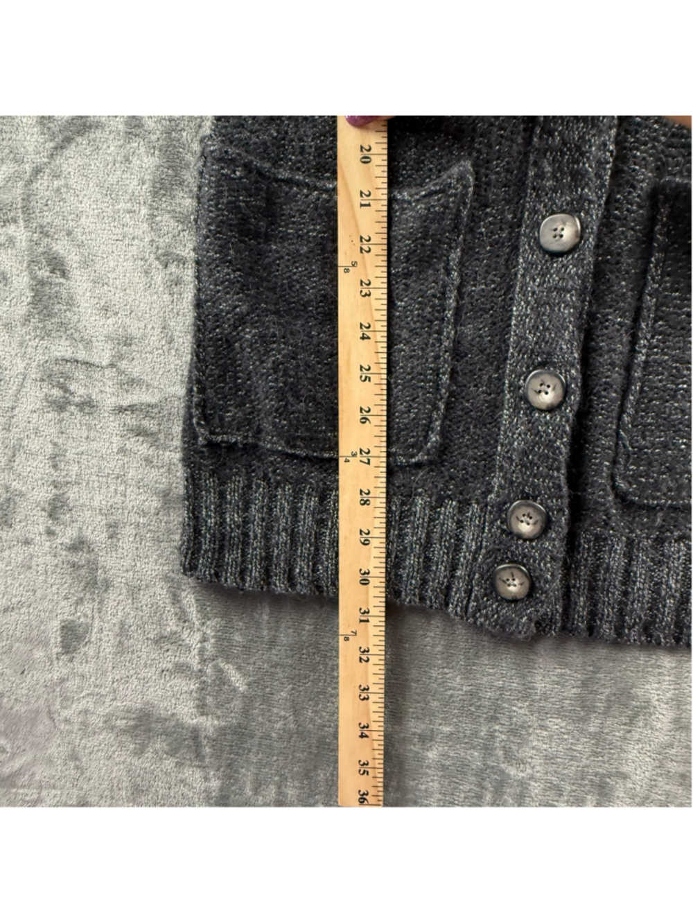 Club Monaco Vest Women S Knit Wool Alpaca Longline Academia Preppy Charcoal Grey - Picture 12 of 14